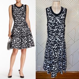 Kate Spade Floral Jacquard Fit & Flare Dress